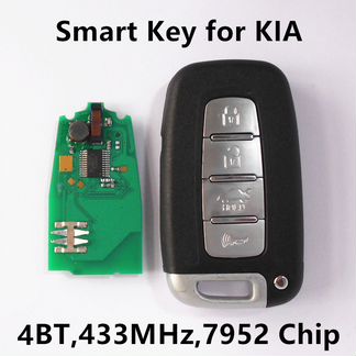 Смарт на 4 кнопки 433 мГц дистанционный Smart Key