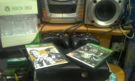 Xbox 360 lt 3.0 250gb+55 игр 2 геймпада