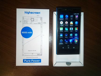 Смартфон Highscreen Pure Power 8000 mAh