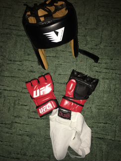 Шлем, перчатки и ракушка