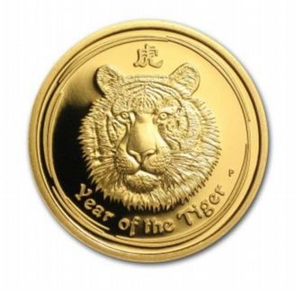 Австралия 25 долларов, Год тигра, золото