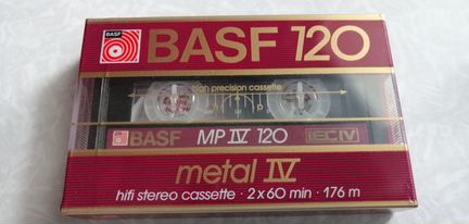 Аудиокассета Basf Metal IV 120 очень редкая
