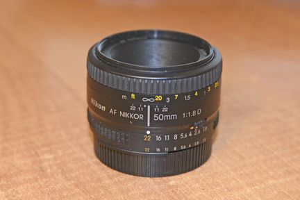 Объектив Nikon 50mm f/1.8D AF Nikkor + фильтры
