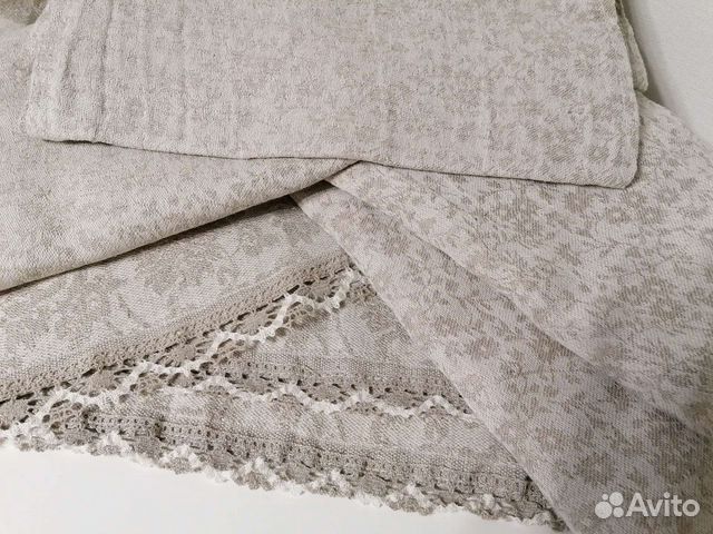 Льняная дорожка на скатерть