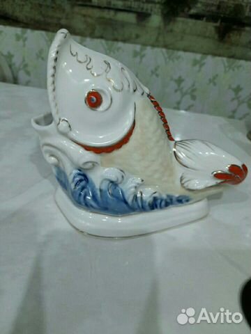 Салфетница. Рыба фарфор ссср.Идеальное состояние