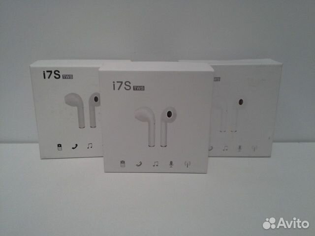 Наушники i7S (беспроводные) с зарядным чехлом
