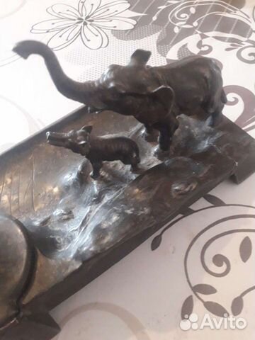 Чернильница шпиатр 19век