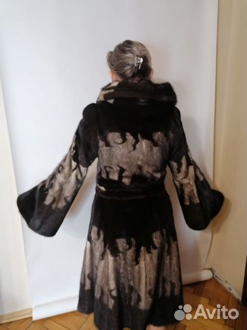 Шуба норковая с капюшоном