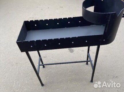 Мангал с печью под казан