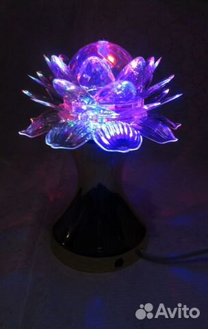 Лампа настольная Лотос крутящаяся Led Disco