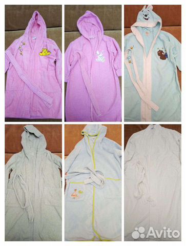 Халаты банные детские д/д и д/м