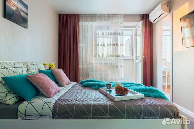 

1-к. квартира, 40 м², 4 кровати