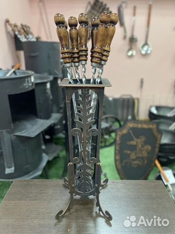 Подставка для шампуров (шампурница) Подарки Красно