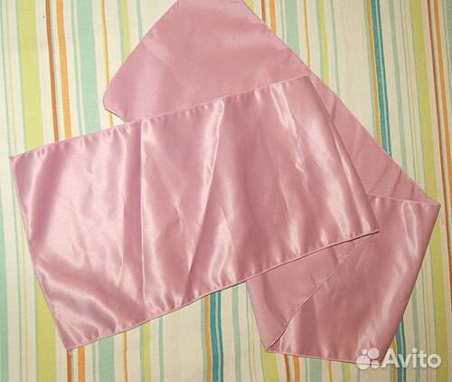 Атласное платье на лямочках нежно фиолетовое шарфи