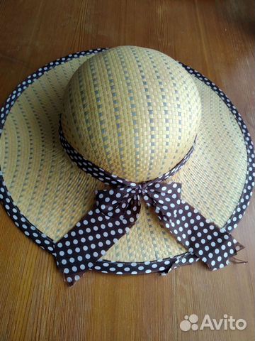 Шляпа соломенная