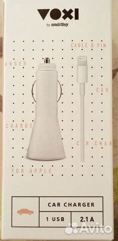 Новая автомобильная зарядка voxi