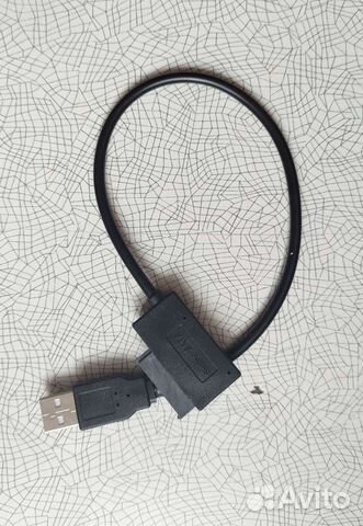 USB адаптер CD DVD Rom SATA на USB 2,0 slim SATA