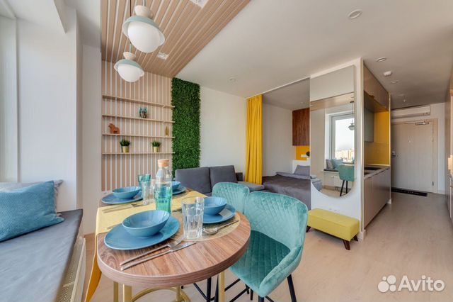 

Квартира-студия, 28 м², 2 кровати