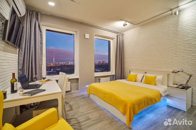 

Квартира-студия в апарт-отеле, 25 м², 1 кровать