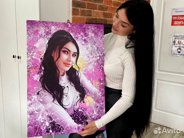 Портрет на холсте по фото с доставкой