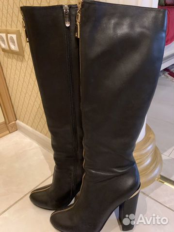 Сапоги осень весна женские 38 натуральная кожа