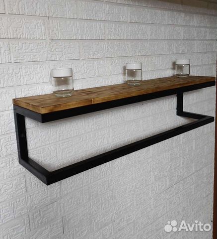 Полка настенная в стиле лофт