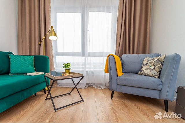 

1-к. квартира, 40 м², 2 кровати