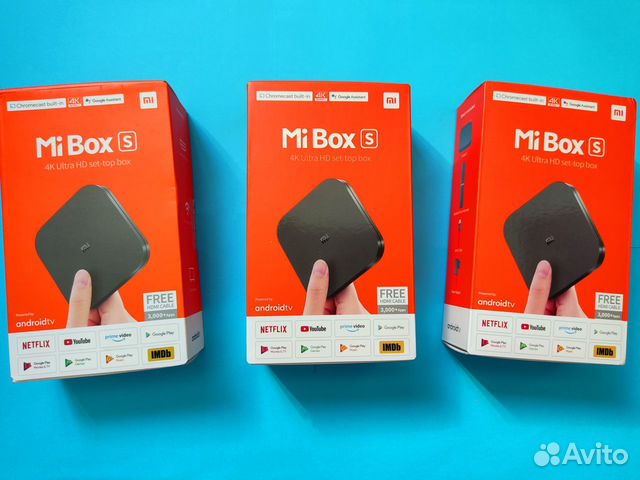 Xiaomi Mi Box S 4K новая тв приставка
