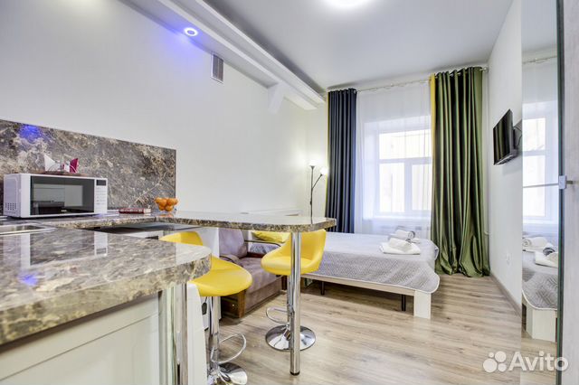 

Квартира-студия, 21 м², 2 кровати