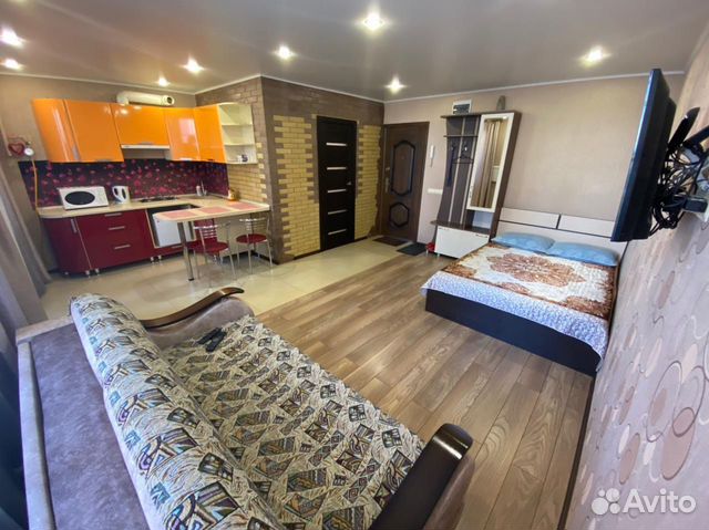 

Квартира-студия, 33 м², 2 кровати