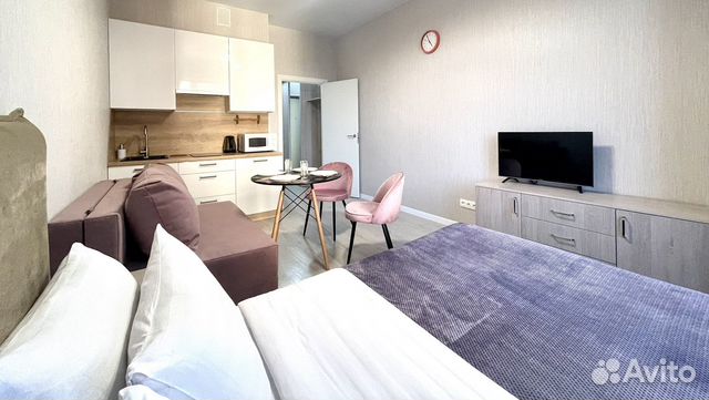 

Квартира-студия, 27 м², 2 кровати