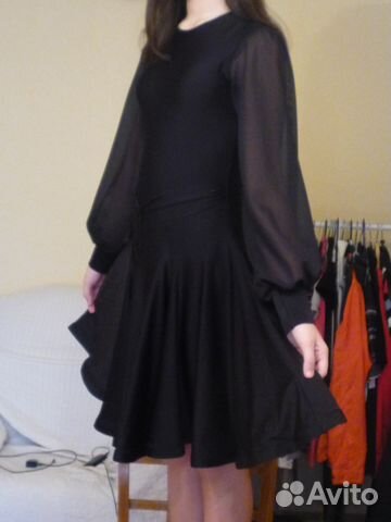 Платье для бальных танцев рейтинговое. Черное Платье для бальных танцев рейтинговое. Черное