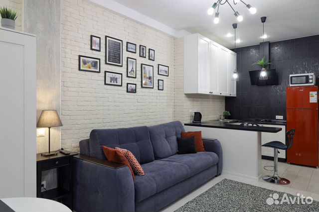 

Квартира-студия, 35 м², 2 кровати