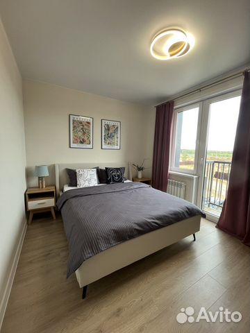 

1-к. квартира, 44 м², 2 кровати