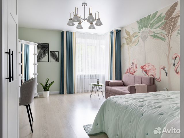 

1-к. квартира, 40 м², 2 кровати