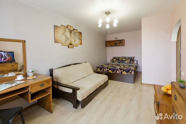

1-к. квартира, 42 м², 2 кровати
