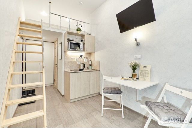 

Квартира-студия, 20 м², 2 кровати