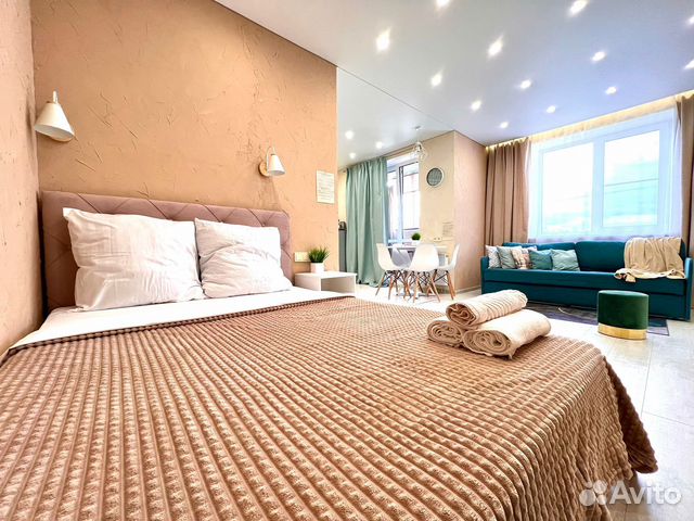 

Квартира-студия, 34 м², 2 кровати