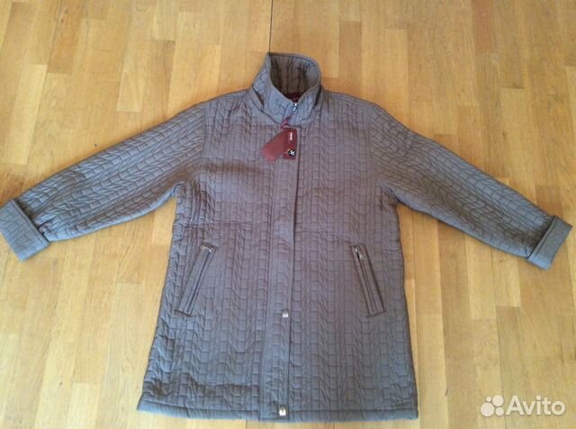 Куртка женская новая стёганая хаки р. 52 Куртка женская новая стёганая хаки р. 52