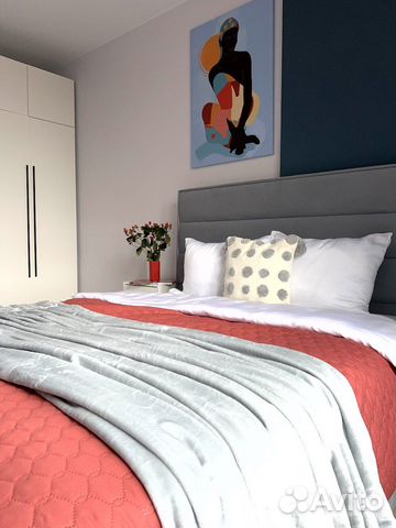 

1-к. квартира, 42 м², 3 кровати