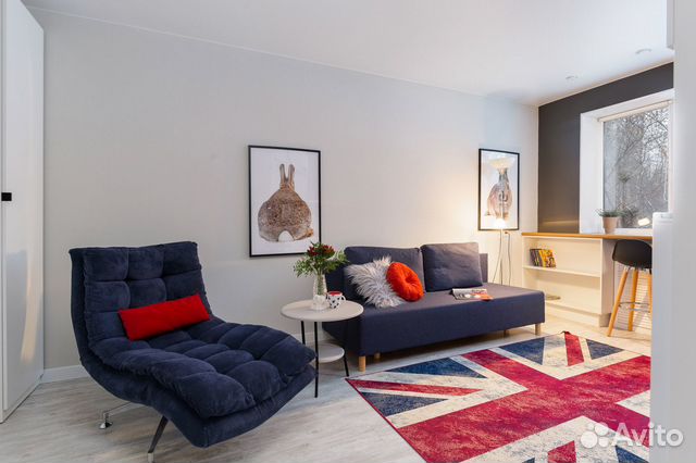 

1-к. квартира, 34 м², 2 кровати