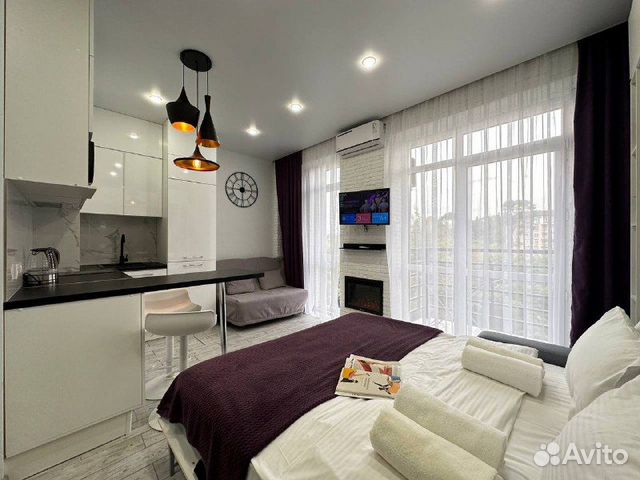 

Квартира-студия, 27 м², 2 кровати