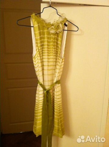 Bcbg Max Azria летнее платье шёлк XS