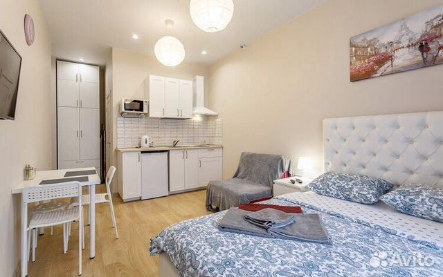 

Квартира-студия, 25 м², 2 кровати