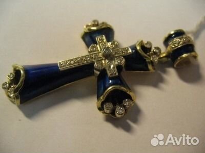 Крест-эмаль, мужской крутой