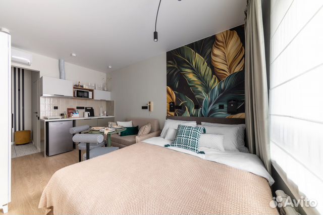 

Квартира-студия, 24 м², 2 кровати
