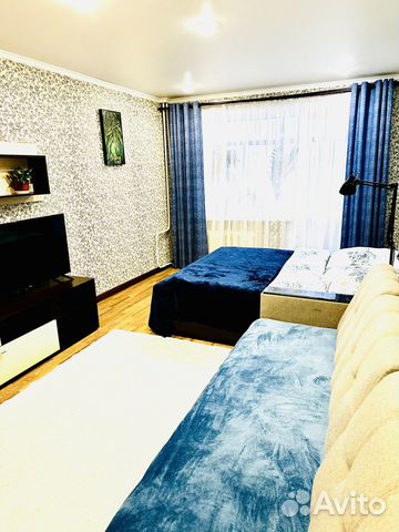 

1-к. квартира, 44 м², 2 кровати