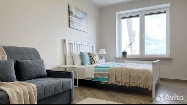 

1-к. квартира, 38 м², 2 кровати