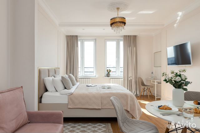 

Квартира-студия, 39 м², 2 кровати