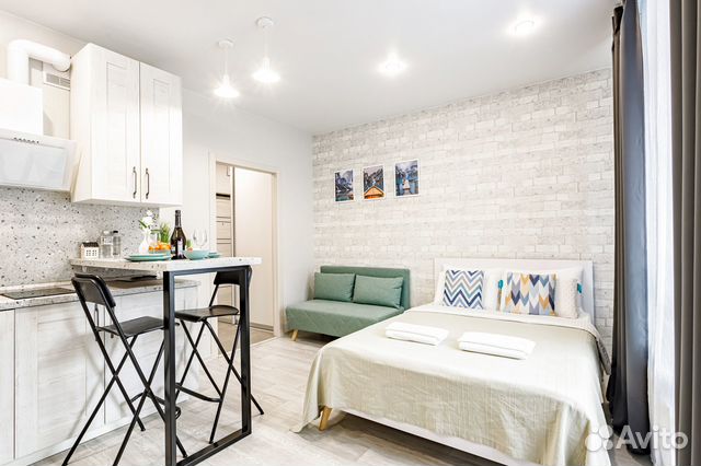 

Квартира-студия, 24 м², 2 кровати
